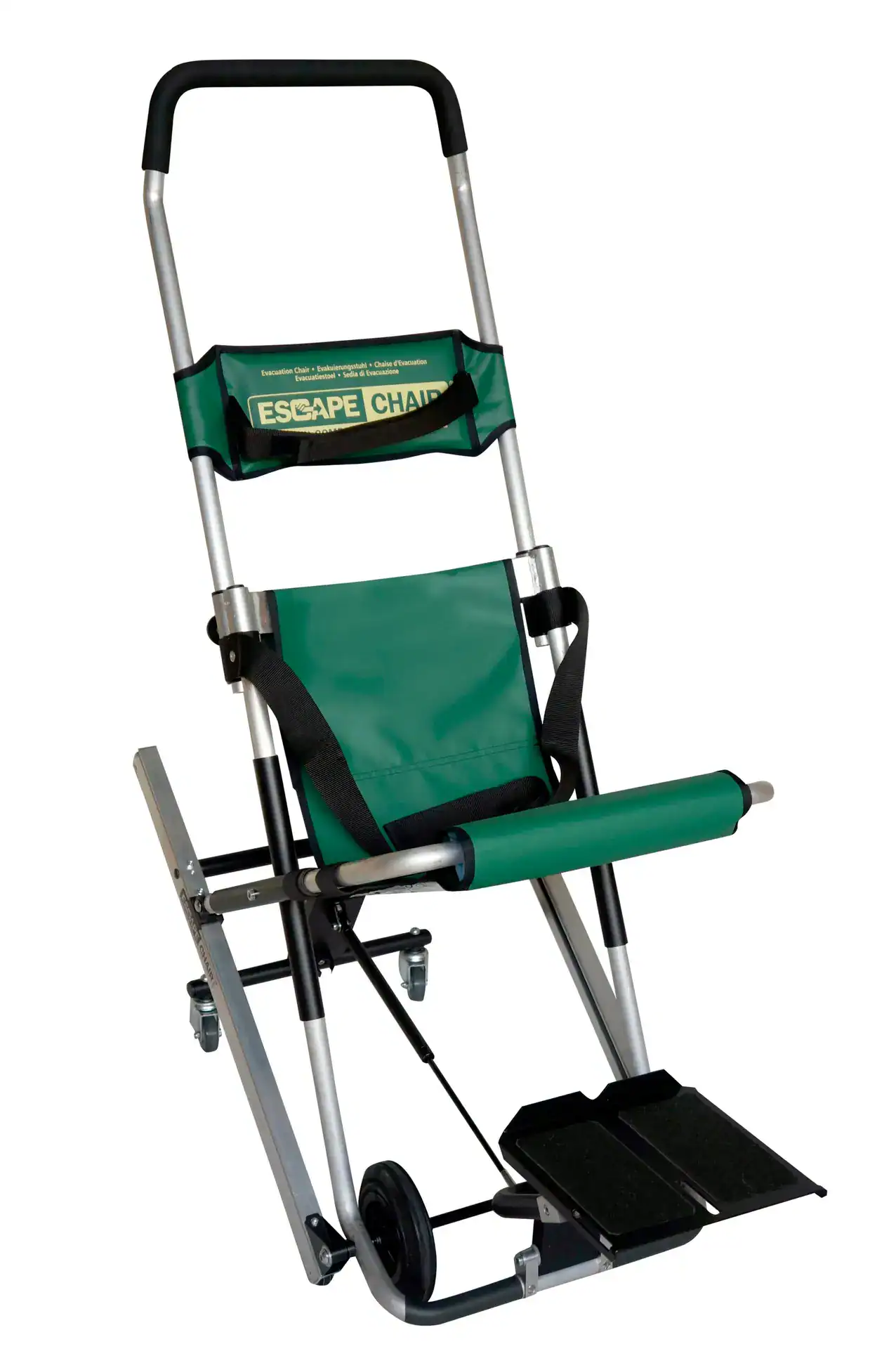 Einsatzbereite Evakuierungskarre für Notfälle und Rettungseinsätze.