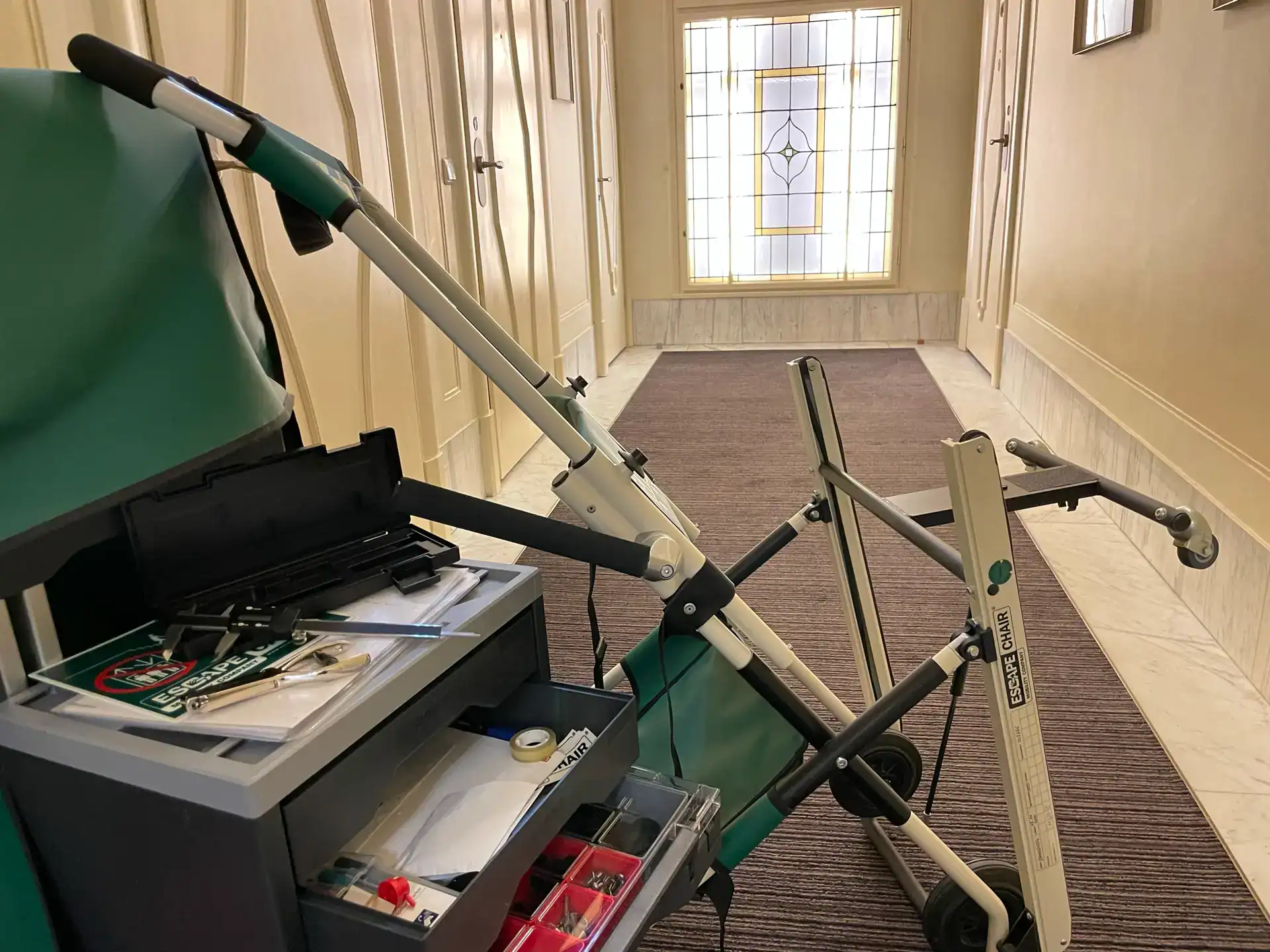 Wartung Evakuierungsstühle – Bild 2