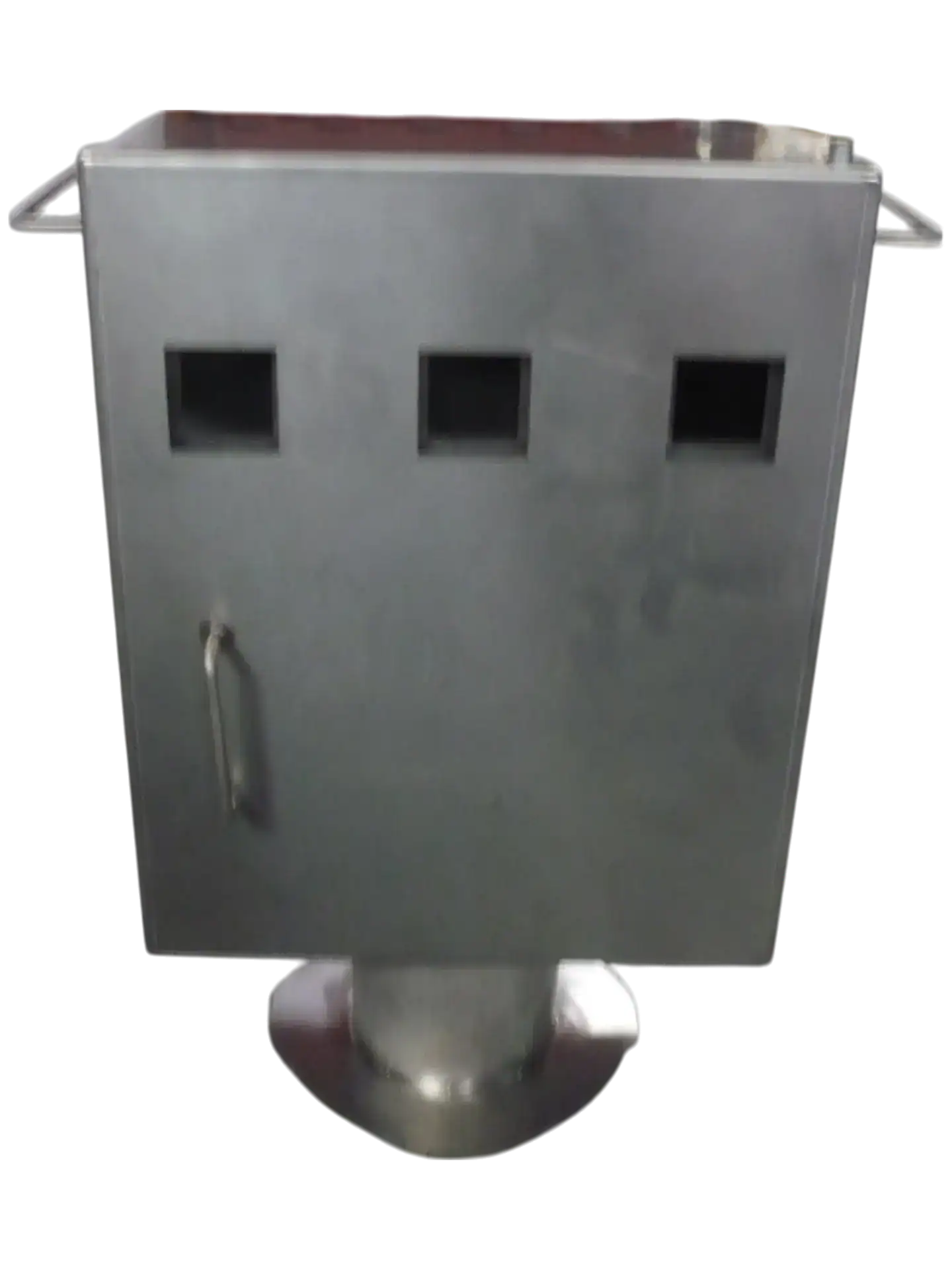 Hochwertiger Edelstahl-Notauslösekasten mit drei Schaltern für Sicherheitsanwendungen.